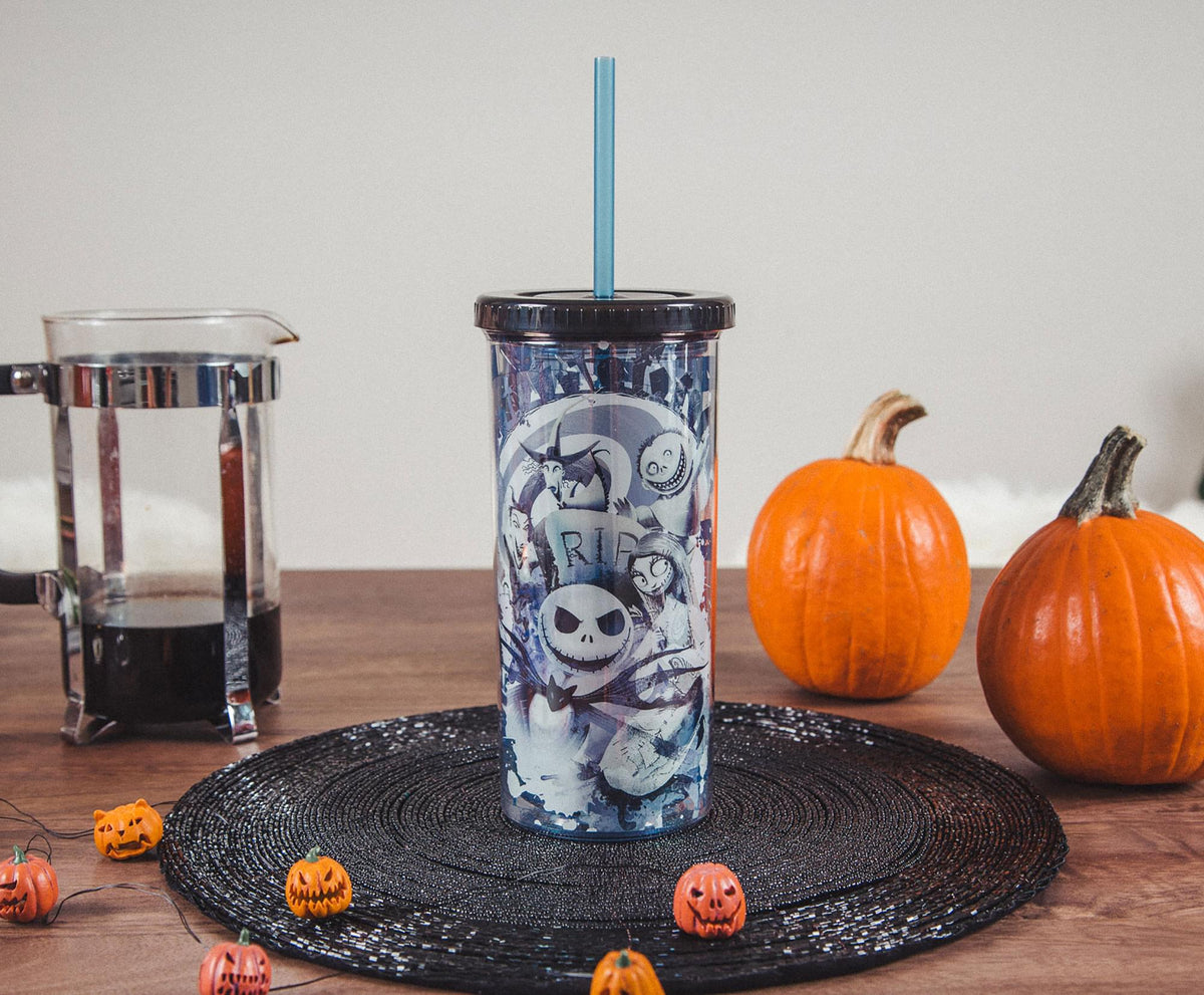 Disney The Nightmare Before Christmas Carnival Cup w/ Lid and Straw | 20 Ounces