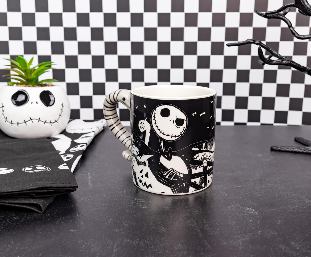 Disney The Nightmare Before Christmas Moonlight Jack Mug With Sculpted Handle