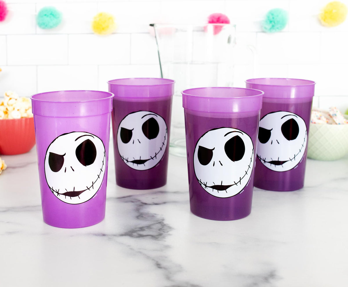 Disney The Nightmare Before Christmas Jack Color-Changing Cups | Set of 4
