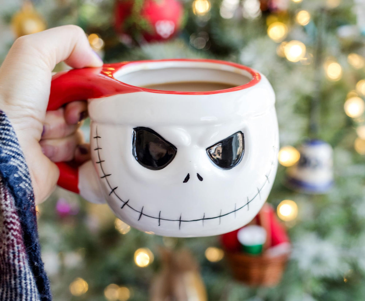 The Nightmare Before Christmas Santa Jack Skellington 3D Coffee Mug | 20 Ounces