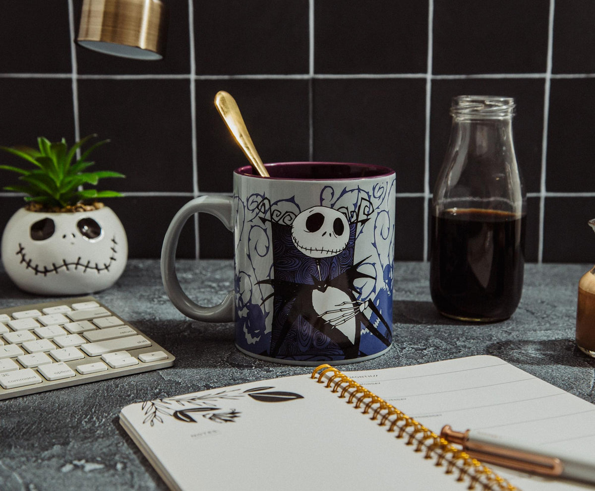 Disney The Nightmare Before Christmas Jack Skellington Purple Ceramic Mug
