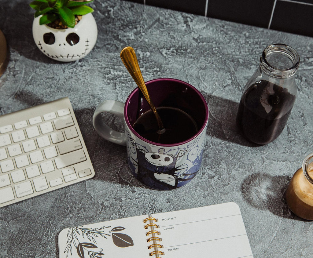 Disney The Nightmare Before Christmas Jack Skellington Purple Ceramic Mug