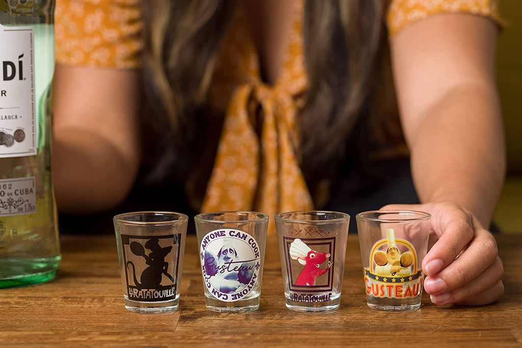 Disney Ratatouille 4 Piece 1.5oz Mini Glass Set
