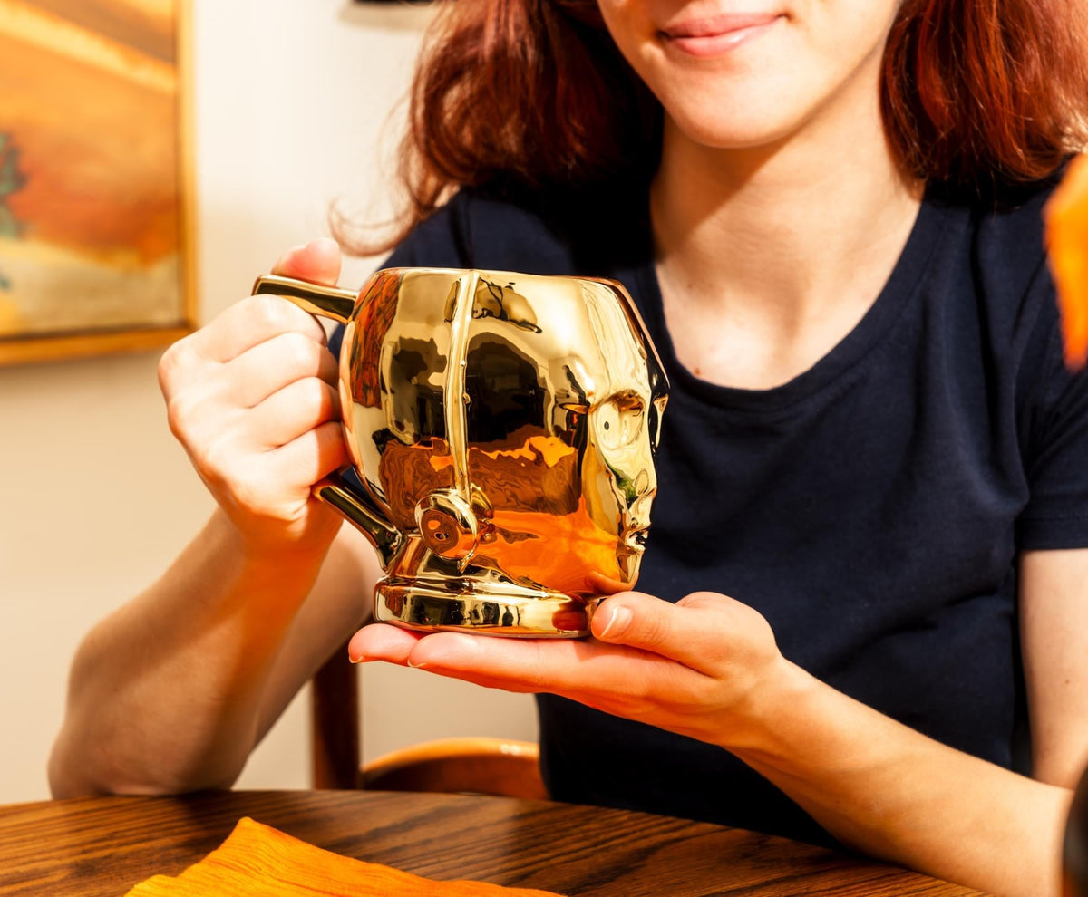 Star Wars C-3P0 Electroplated Sculpted Ceramic Mug | Holds 20 Ounces