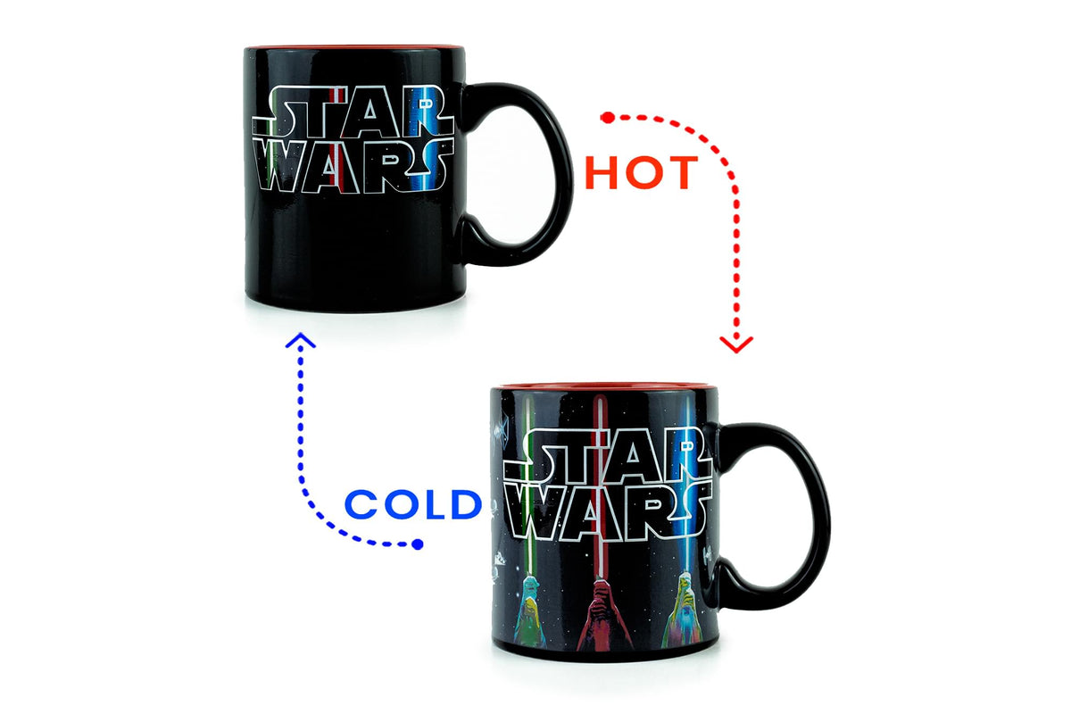 Star Wars Lightsaber Mug | Star Wars Heat Changing Mug | Holds 20 Ounces