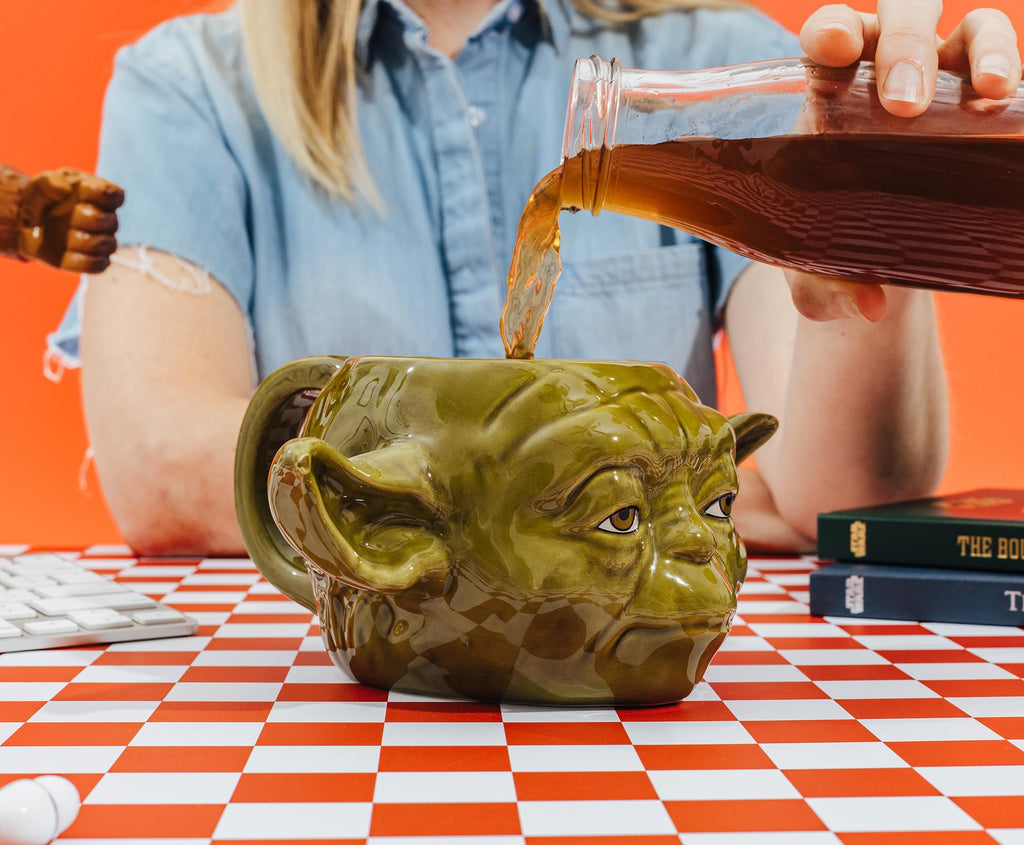 Star Wars Yoda Sculpted Ceramic Mug | Holds 24 Ounces