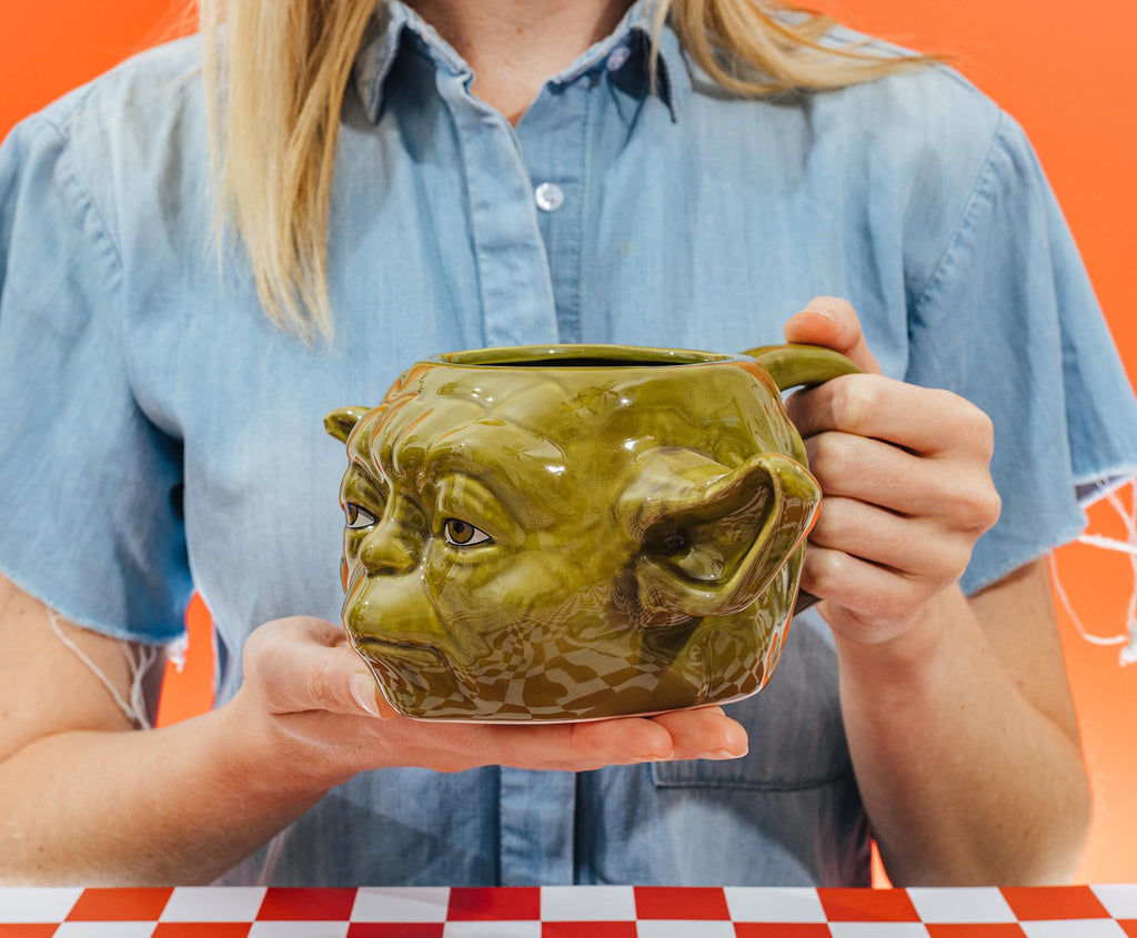 Star Wars Yoda Sculpted Ceramic Mug | Holds 24 Ounces
