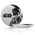 Star Wars Black-and-White Collage 8-Inch Ceramic Coupe Dinner Plate