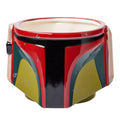 Star Wars Boba Fett Distressed Helmet Sculpted Ceramic Mug | Holds 20 Ounces