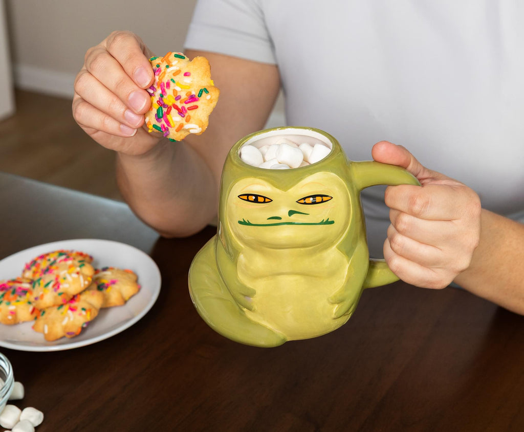Star Wars Jabba The Hutt 3D Sculpted Ceramic Mug | Holds 20 Ounces