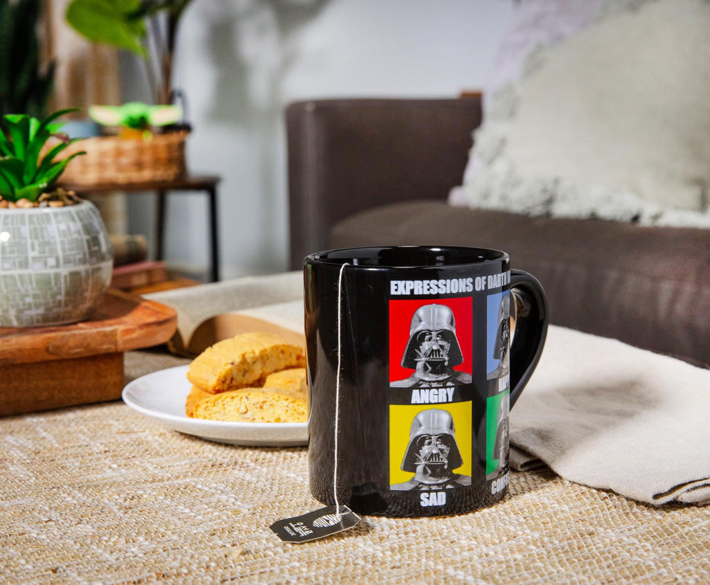 Star Wars Darth Vader Expressions Ceramic Mug | Holds 14 Ounces
