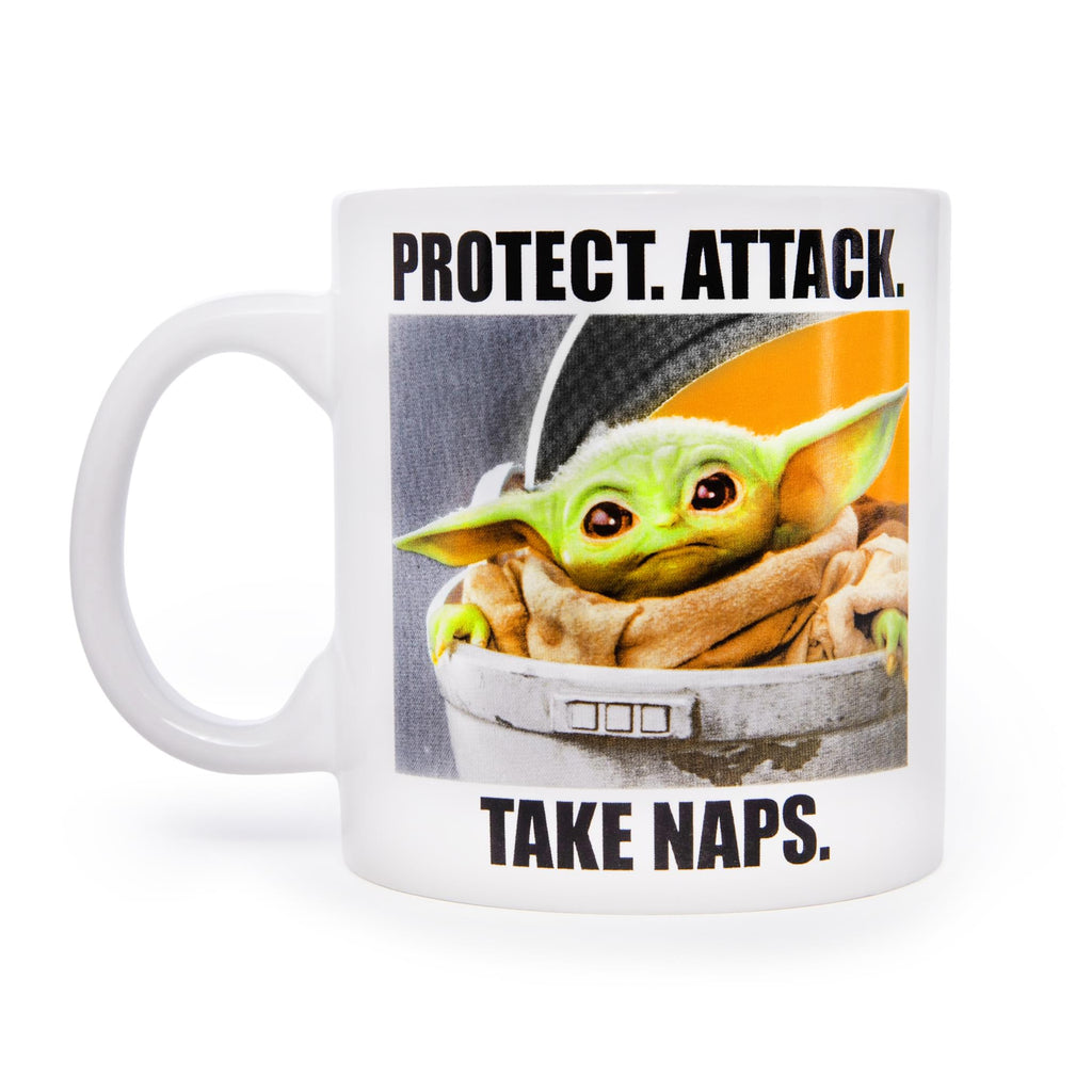 Star Wars: The Mandalorian Grogu Meme Ceramic Mug | Holds 20 Ounces