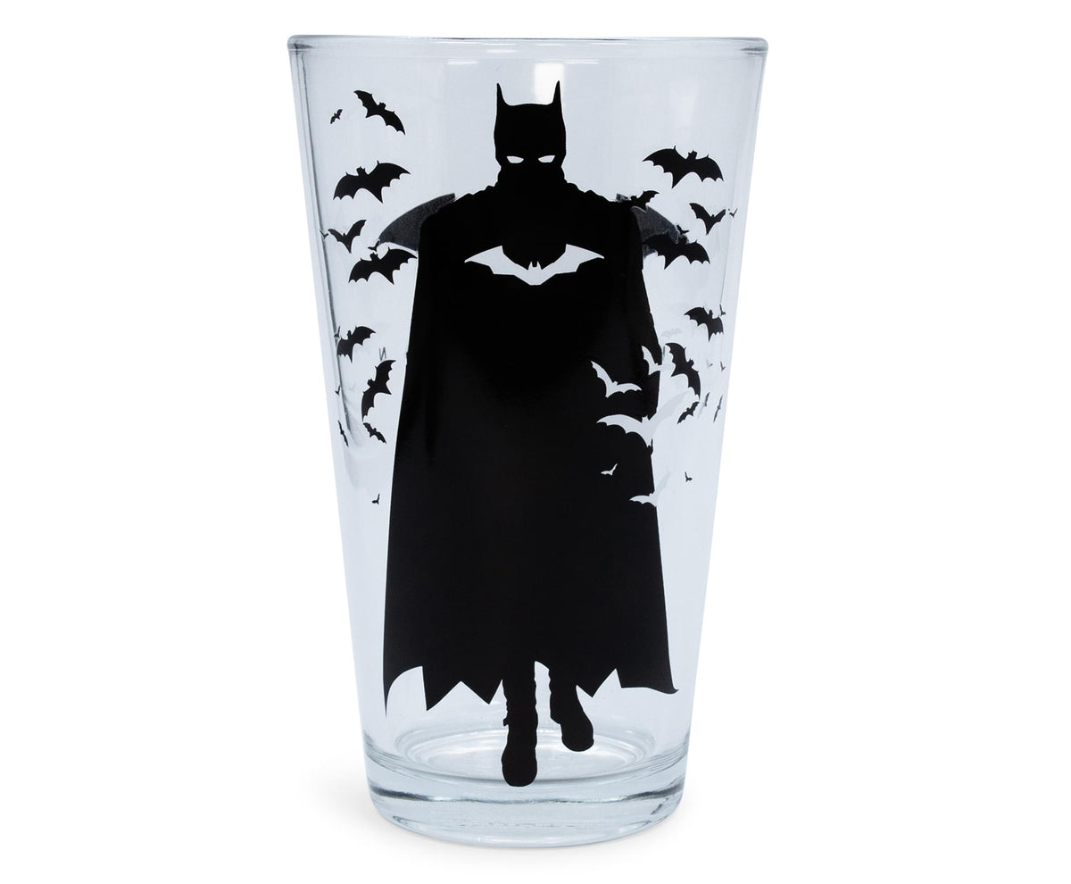 DC Comics The Batman Movie Logo Pint Glass | Holds 16 Ounces