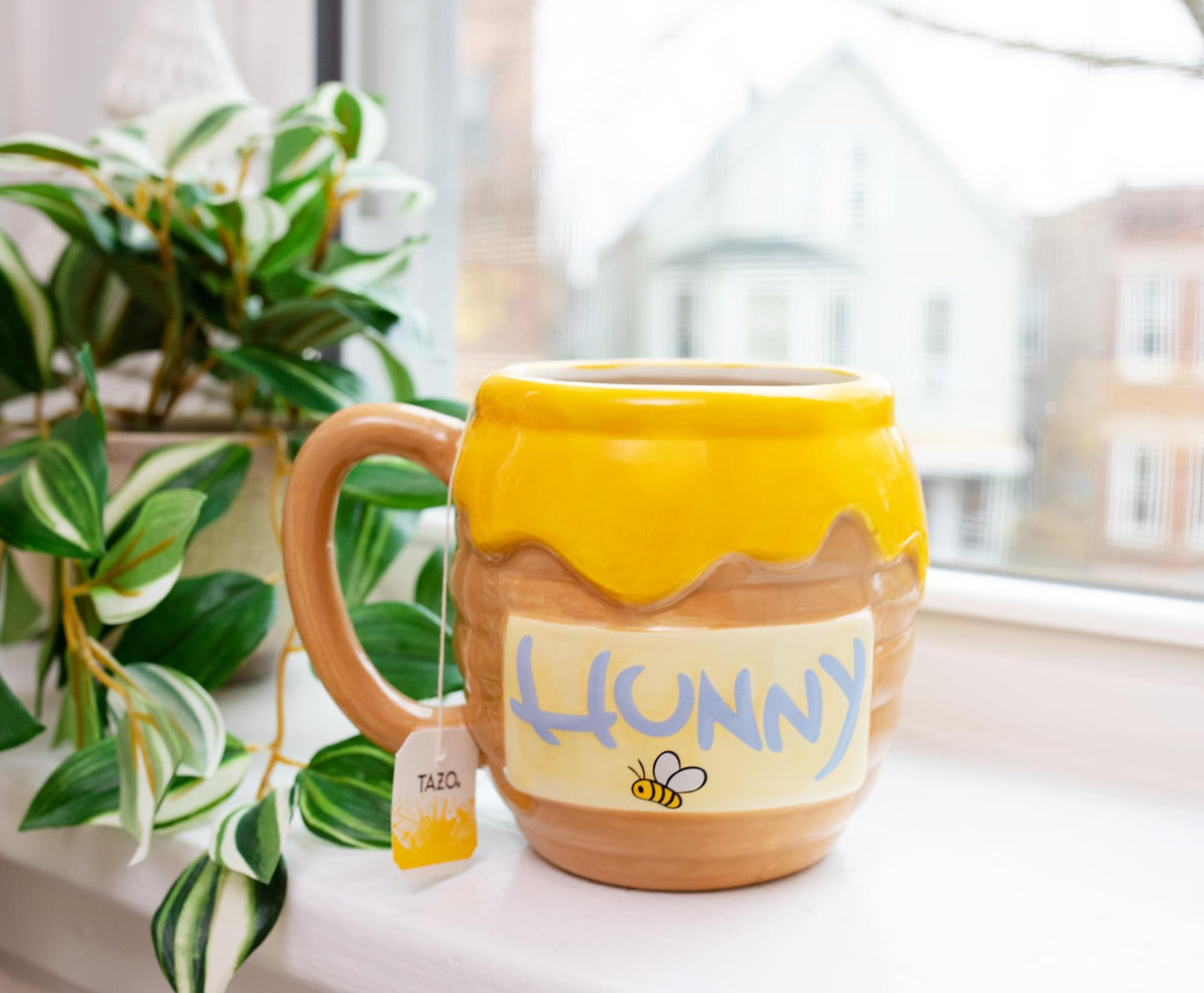 Disney Winnie the Pooh Honey Pot Sculpted Ceramic Mug | Holds 23 Ounces