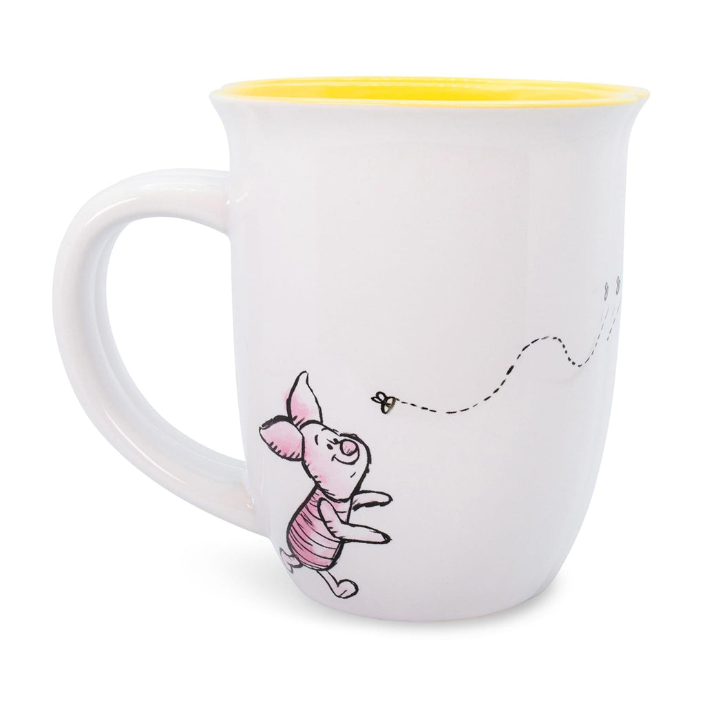 Disney Winnie the Pooh Hunny Wide Rim Ceramic Coffee Mug | Holds 16 Ounces