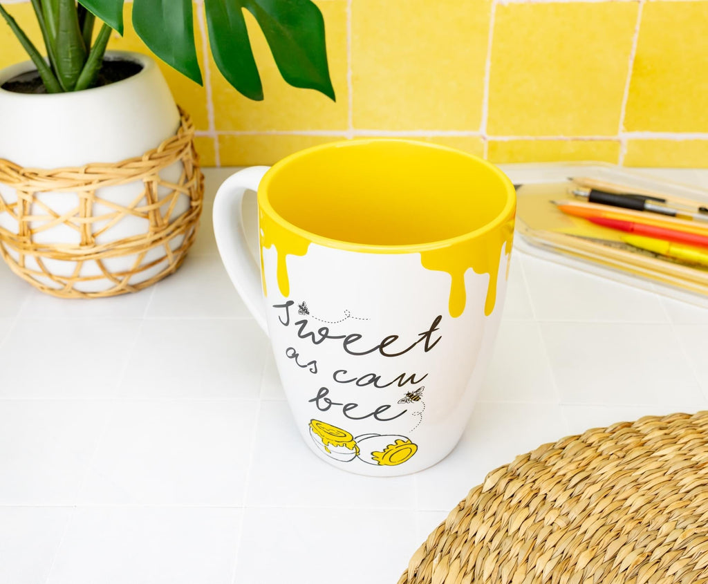 Disney Winnie The Pooh "Sweet As Can Bee" Ceramic Mug | Holds 25 Ounces