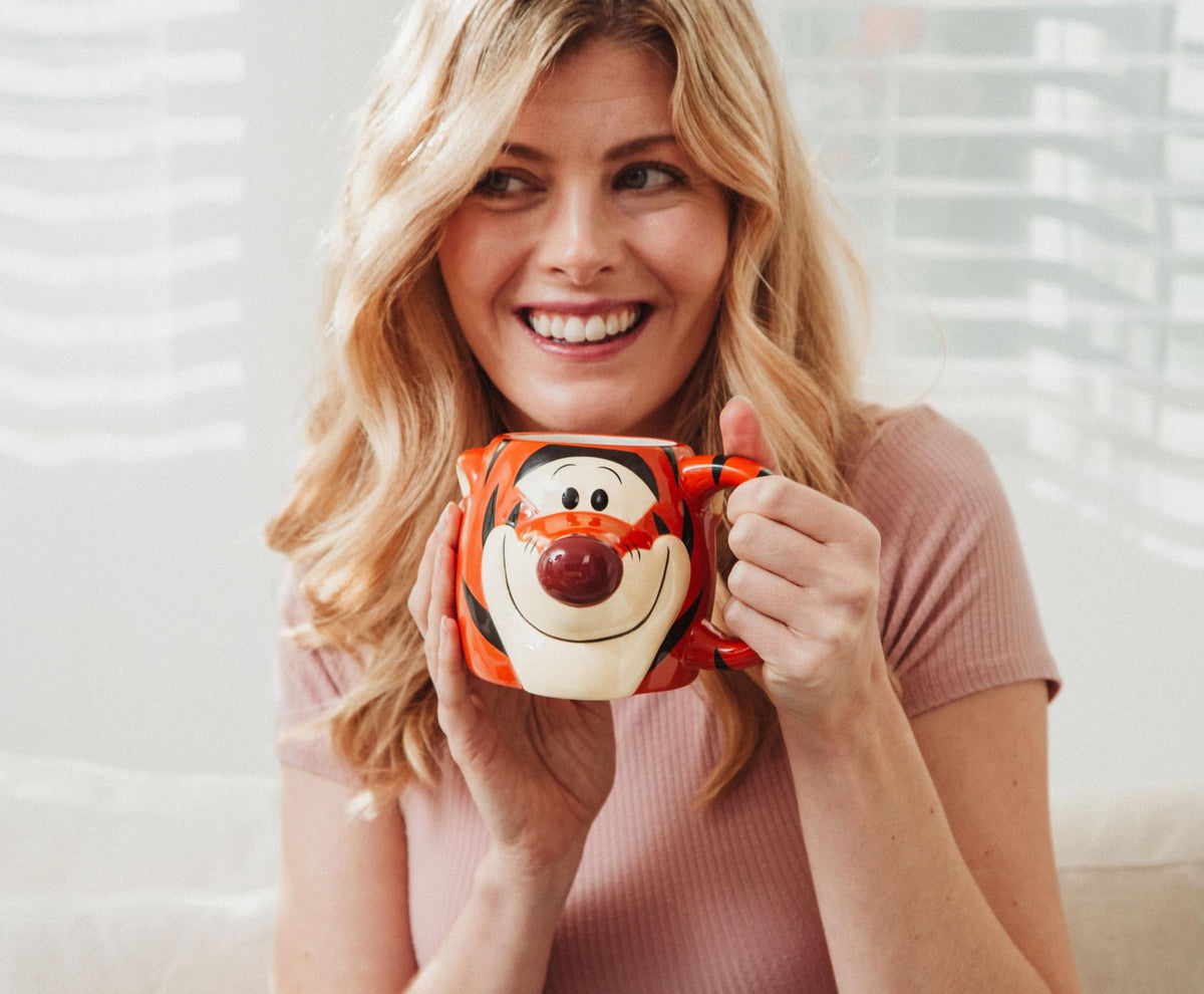 Disney Winnie the Pooh Tigger 3D Sculpted Ceramic Mug | Holds 20 Ounces