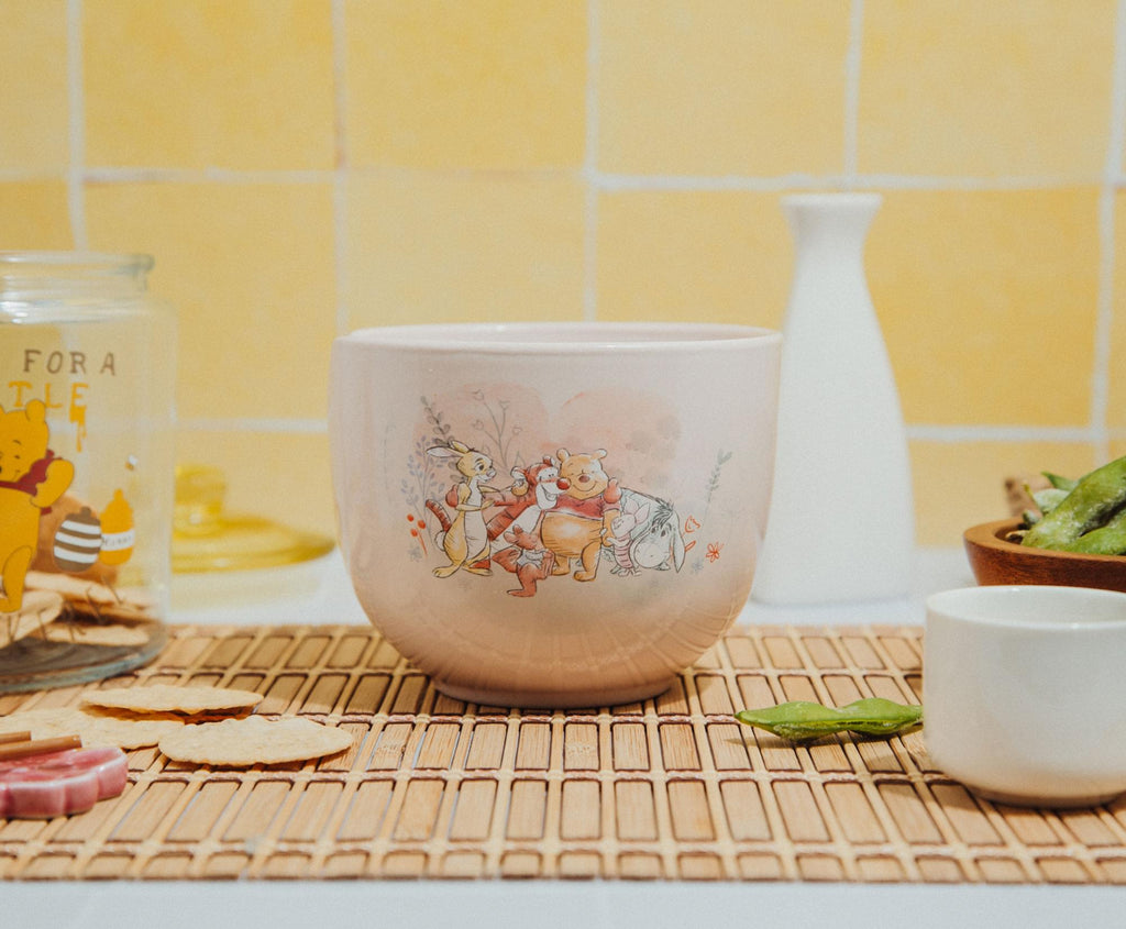 Disney Winnie the Pooh Storybook 20-Ounce Ceramic Ramen Bowl and Chopstick Set
