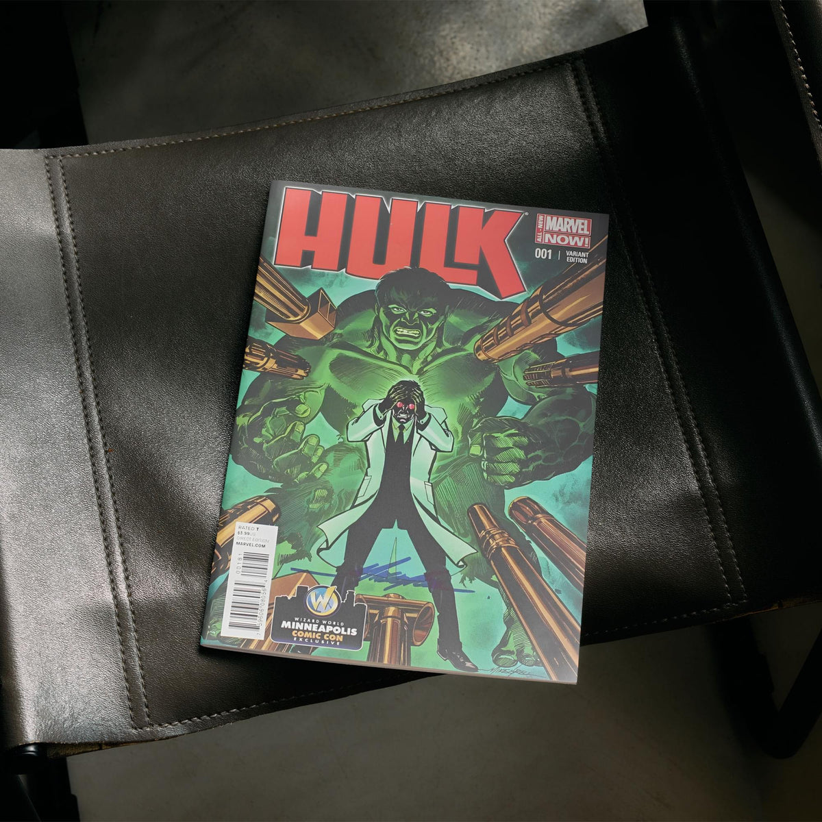 Marvel NOW! Hulk #1 | Minneapolis CC Color Cover | AUTOGRAPHED - Mike Grell