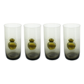 Star Wars Bb-8 20Oz Black Glass Tumbler Set Of 4