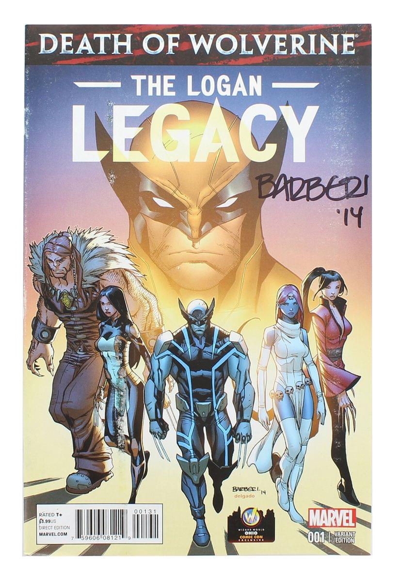 Marvel Death of Wolverine The Logan Legacy #1 | WW Ohio | AUTOGRAPHED - Carlo Barberi