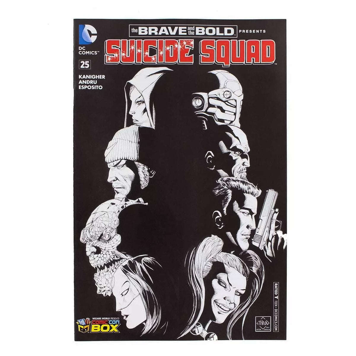 DC Comics Suicide Squad #25 B&W Cover