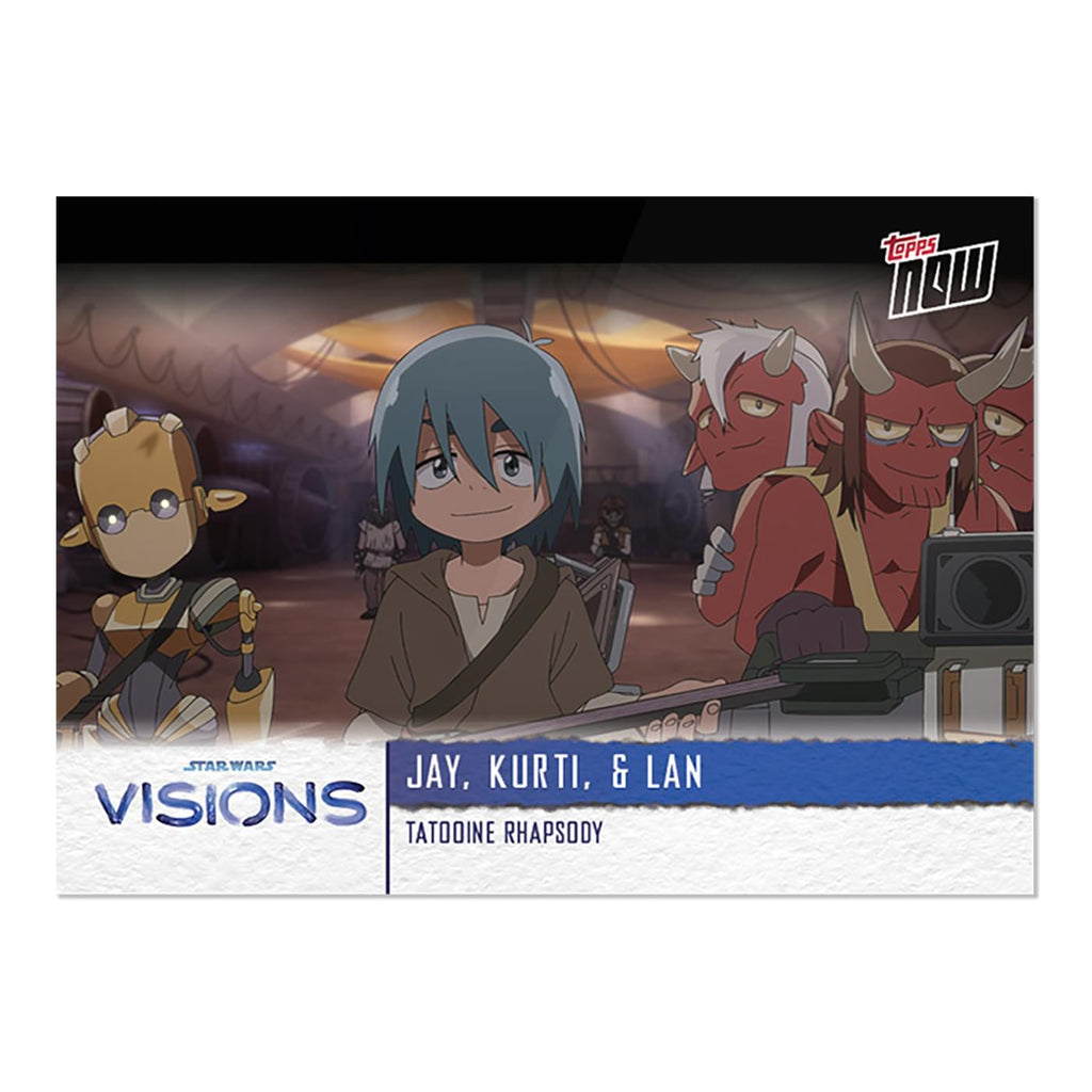 Star Wars Visions 2021 TOPPS NOW 5-Card Pack | Tatooine Rhapsody