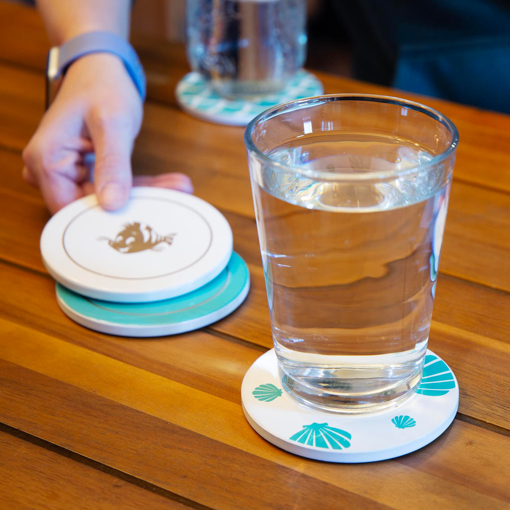 Disney The Little Mermaid 4 Piece Ceramic Coaster Set