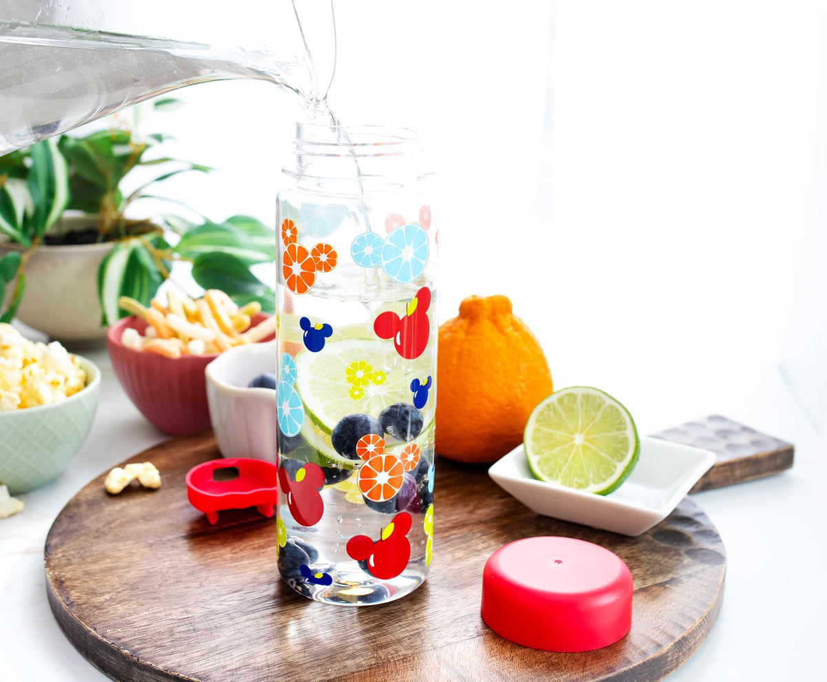 Disney Mickey Mouse Fruit Icons Water Bottle | Holds 17 Ounces