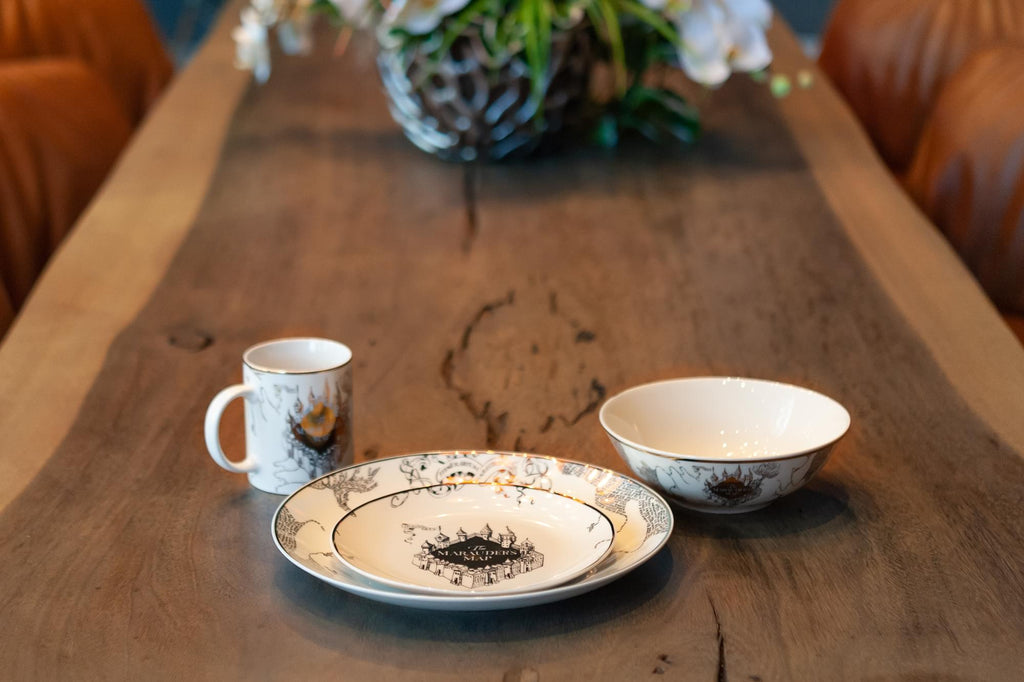Harry Potter Marauder's Map 4-Piece Porcelain Place Setting Set