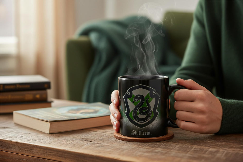 Harry Potter Slytherin 20oz Heat Reveal Ceramic Coffee Mug | Color Changing Cup