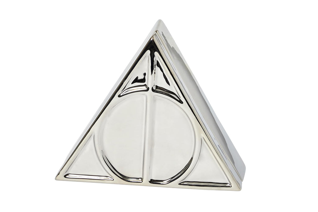 Harry Potter Deathly Hallows Symbol Silver Storage Box | 7.5 x 6.5 Inches