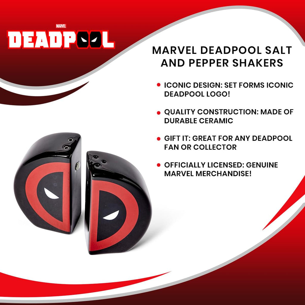 Marvel Deadpool Salt and Pepper Shakers