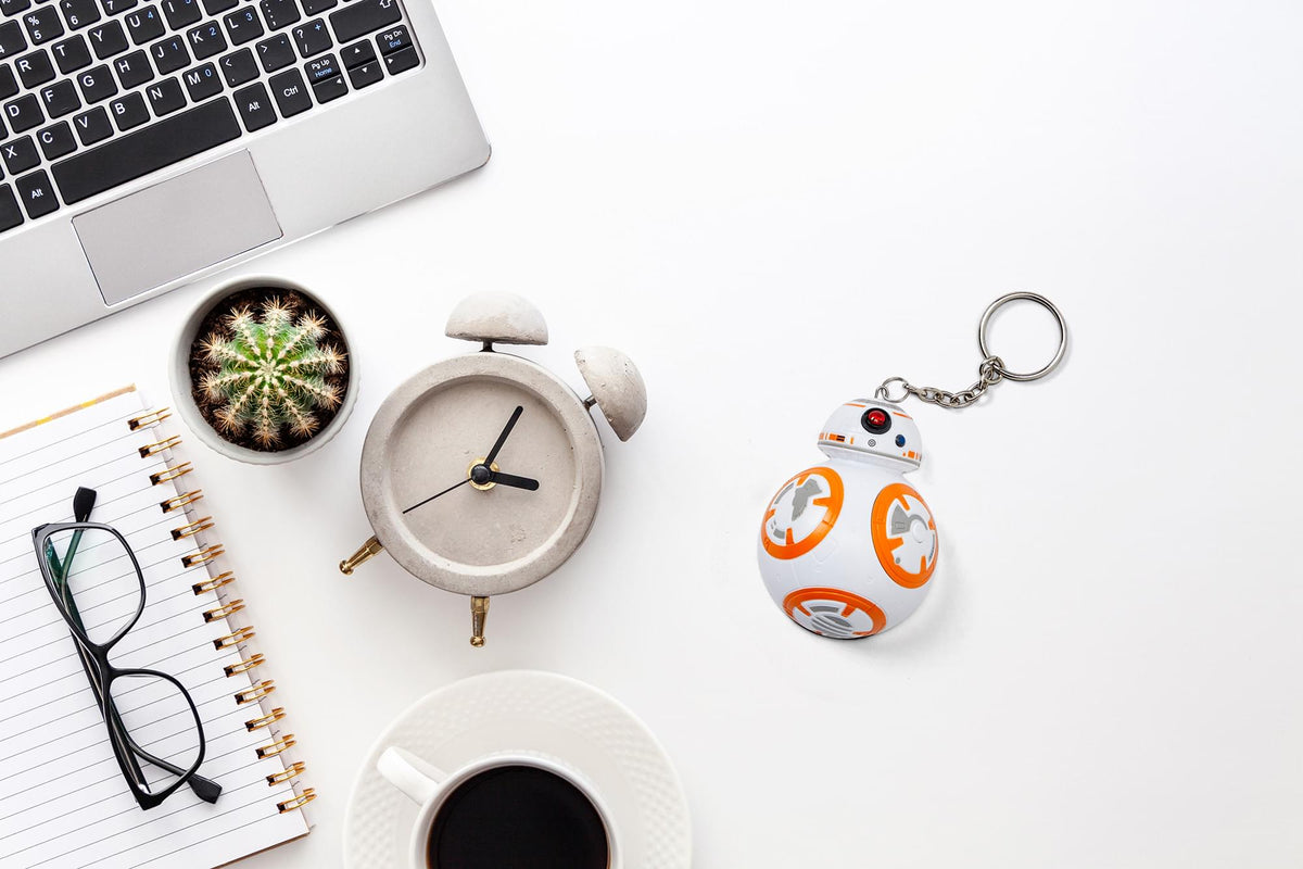 Official Star Wars Keychain with LED Lights and Sounds - BB-8