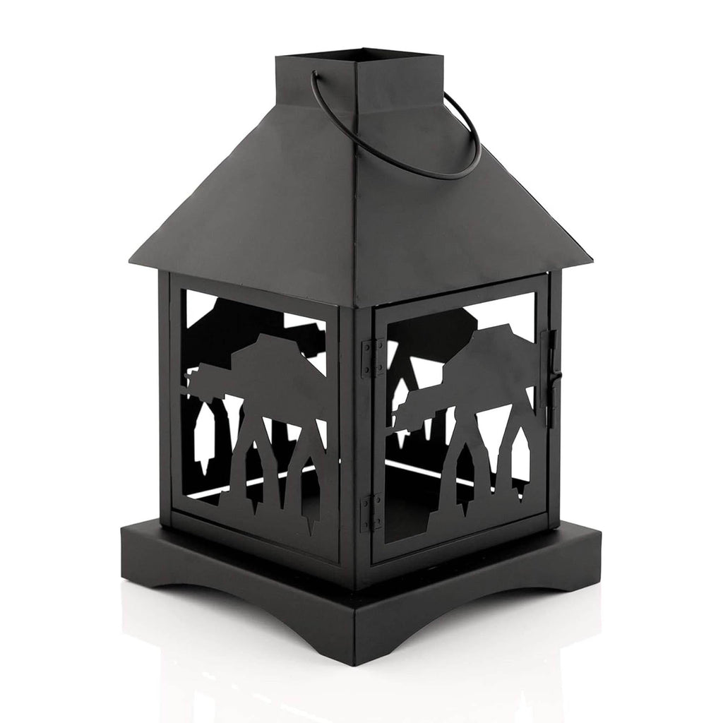 Star Wars Black Stamped Lantern | Imperial AT-AT | 12 Inches | Set of 2