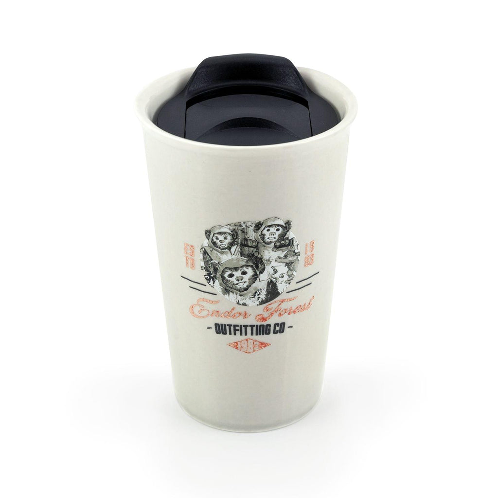 Star Wars Ewok Ceramic Mug With Lid | Endor Forest Outfitting Co. | 12 Ounces