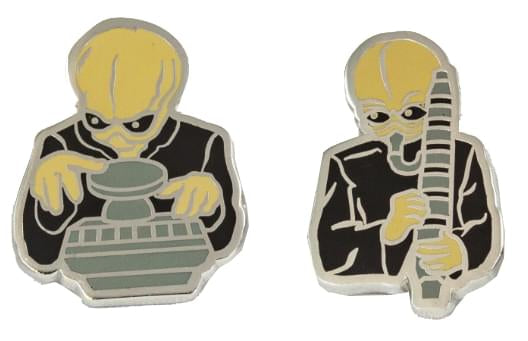 Cantina Villains Plush Set of 4 And 4 Exclusive Cantina Band Enamel Pins