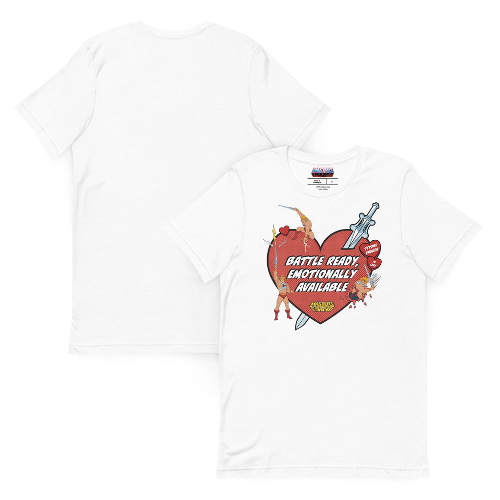 Masters of the Universe He-Man Battle Ready White T-shirt